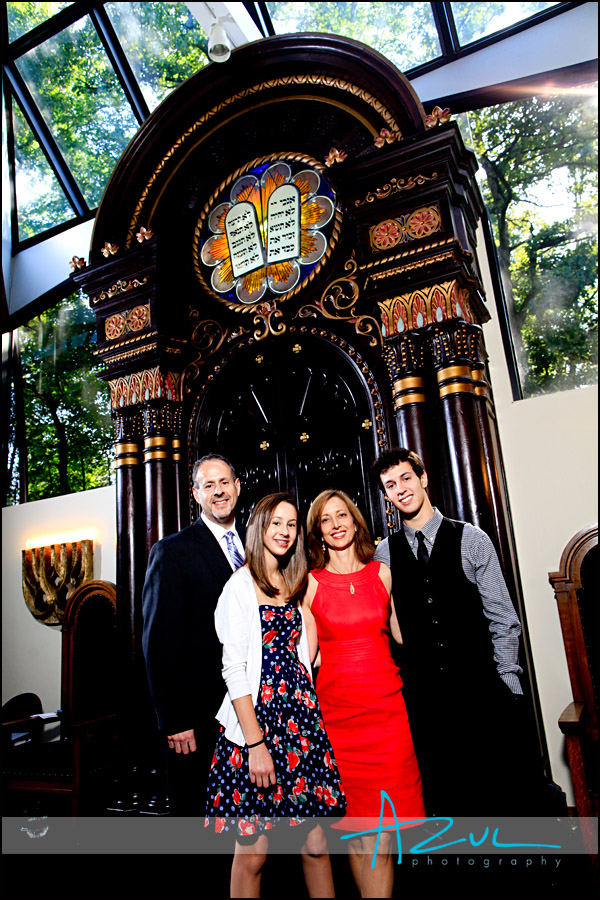 Family portrait for Bat Mitzvah
