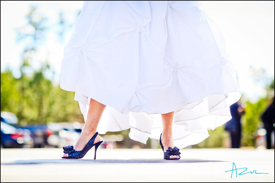 Something blue comfortable wedding shoes Raleigh NC