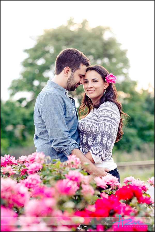 Rose for Jacke Beautiful engagement portrait session NC
