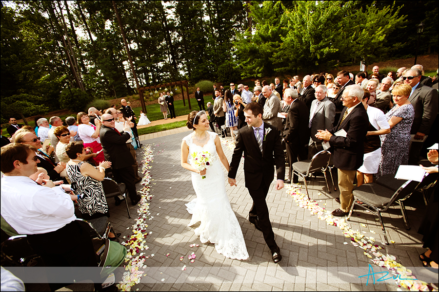 Ceremony exit Wedding day ceremony NC Raleigh venue