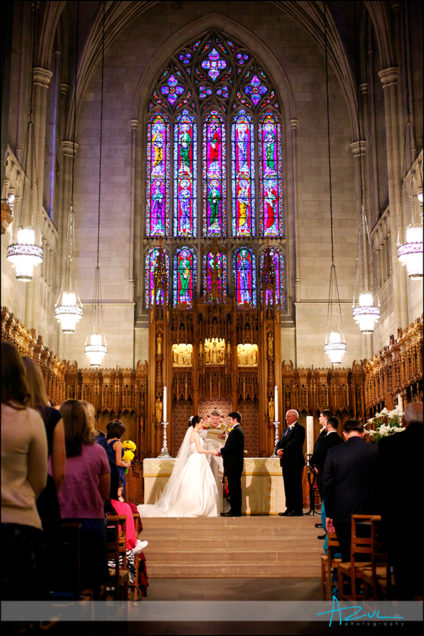 Duke Chapel wedding ceremony NC