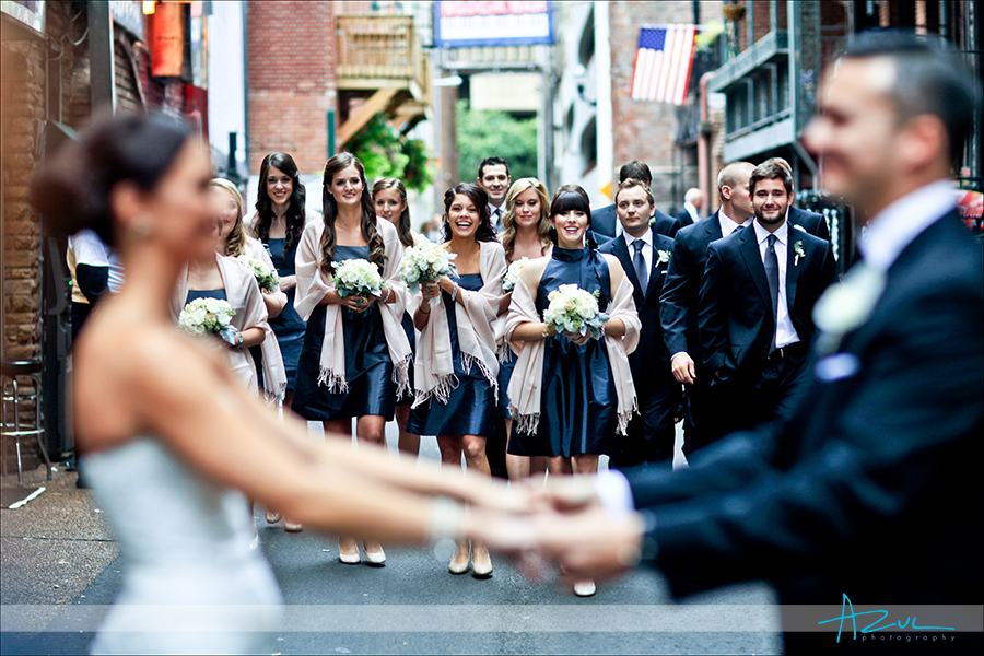 The bridal party catch up with Abbey & Dan Best bridal party photos for weddings