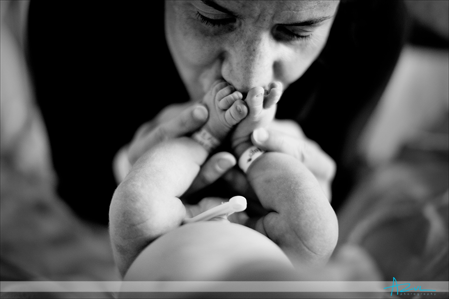 Kisses Best family hospital baby photography Raleigh