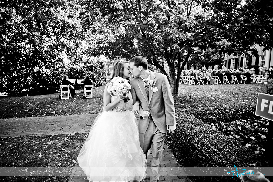 Second kiss Perfect wedding day photography ceremony Chapel Hill NC Carolina Inn