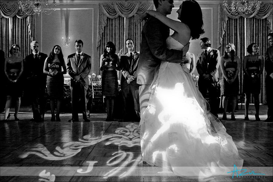 First dance Creative first dance photography at The Carolina Inn Hill Ballroom